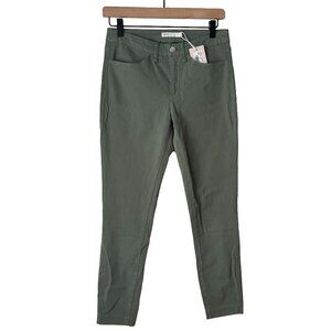 Peter Millar Karlie Sateen High-Rise Pants in Eucalyptus Women's Size 4 NWT